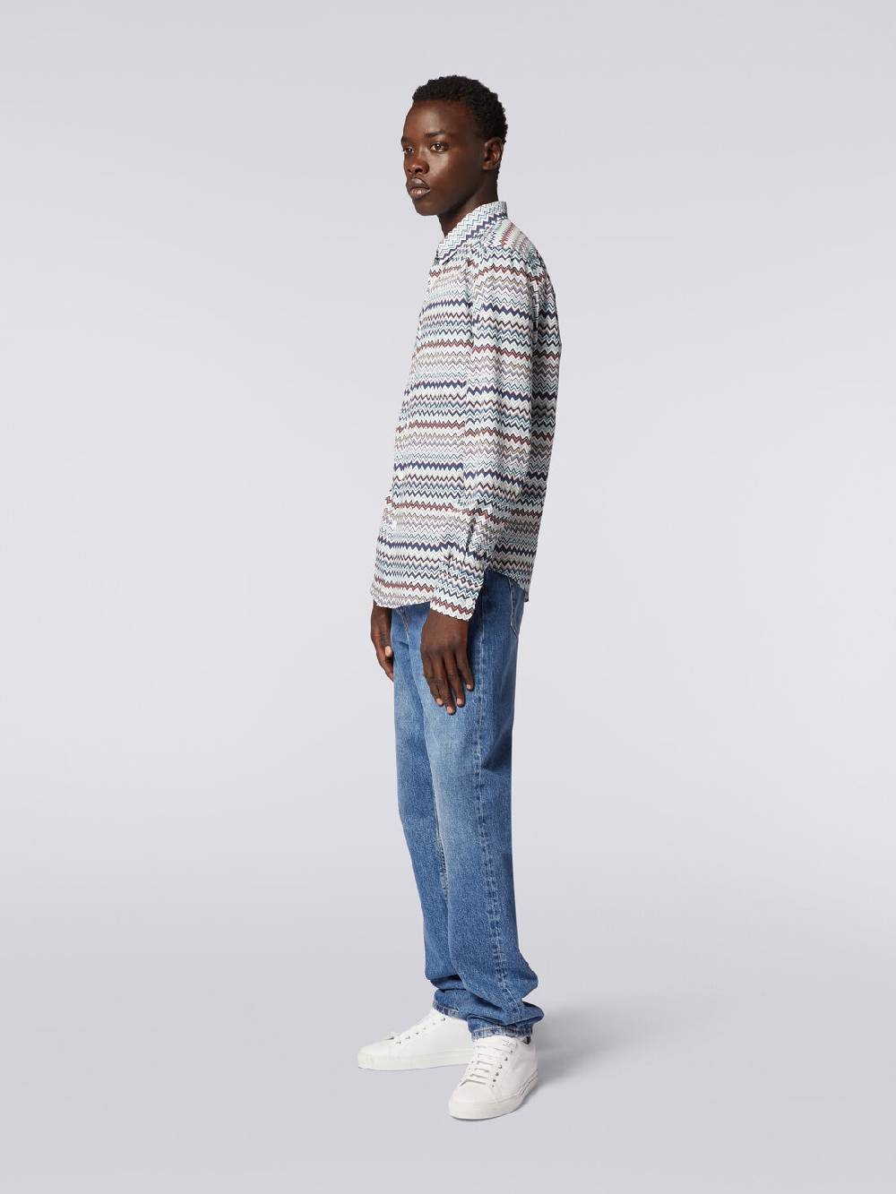 Missoni Camicia a maniche lunghe con stampa zig zag Offerte stagionali