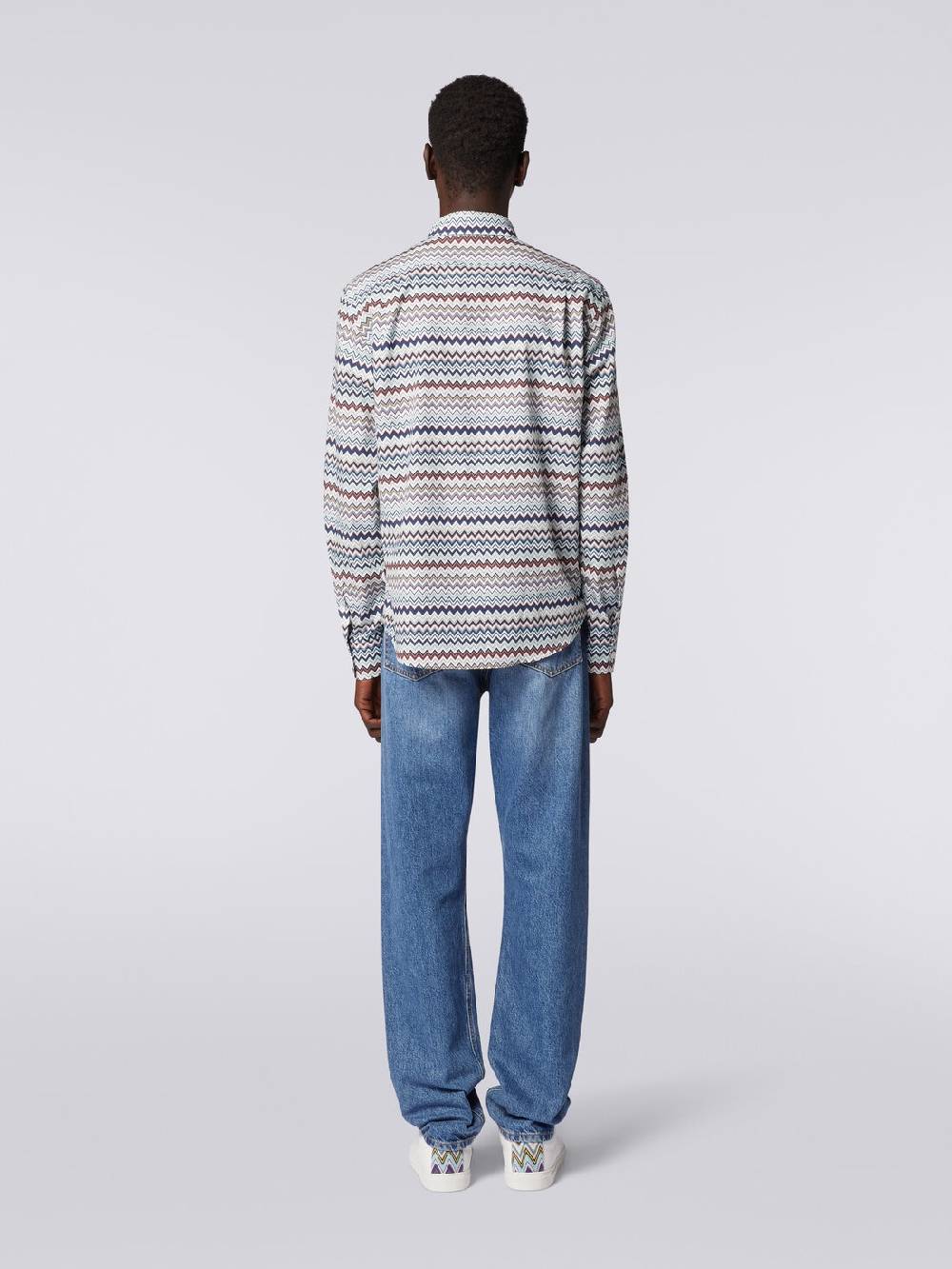 Missoni Camicia a maniche lunghe con stampa zig zag Offerte stagionali