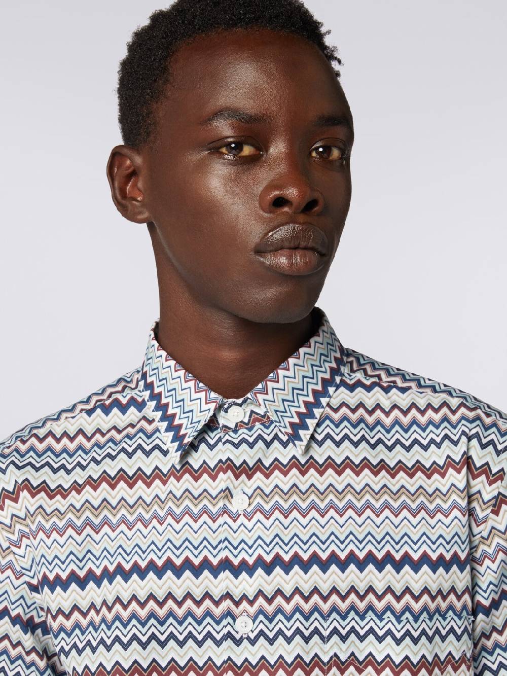 Missoni Camicia a maniche lunghe con stampa zig zag Offerte stagionali