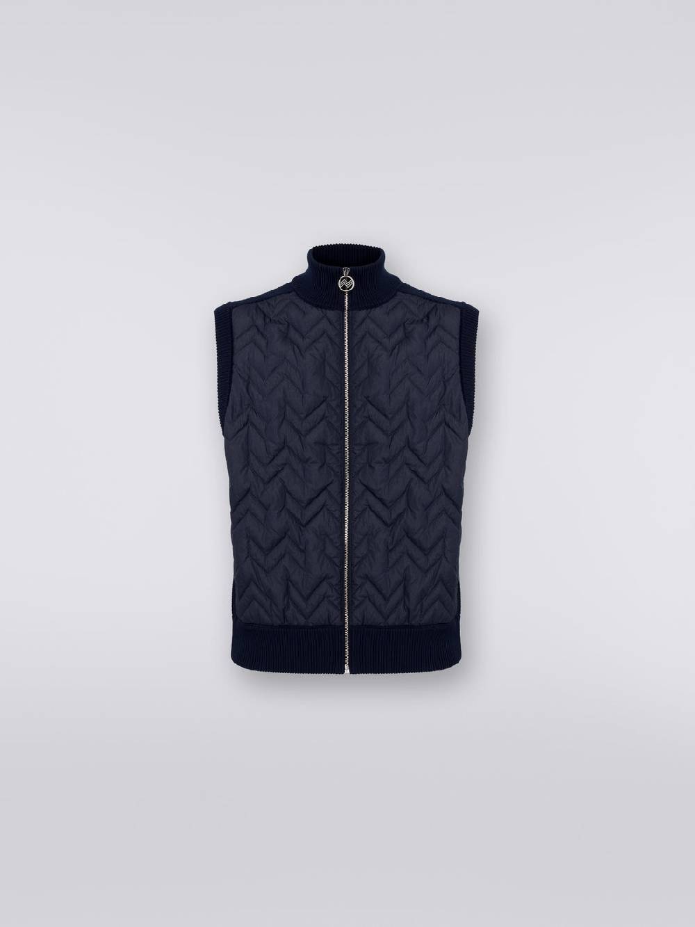 Missoni Gilet impunturato a zig zag con parte posteriore e profili in maglia Liquidazione