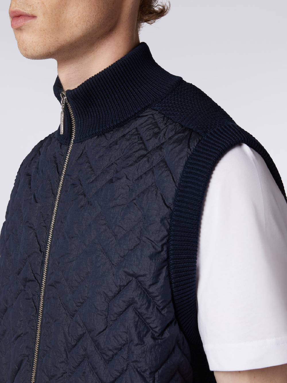Missoni Gilet impunturato a zig zag con parte posteriore e profili in maglia Liquidazione