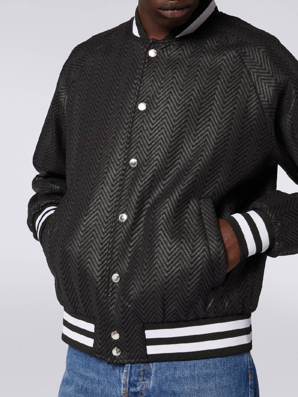 Missoni Bomber in cotone e viscosa zig zag Offerte speciali