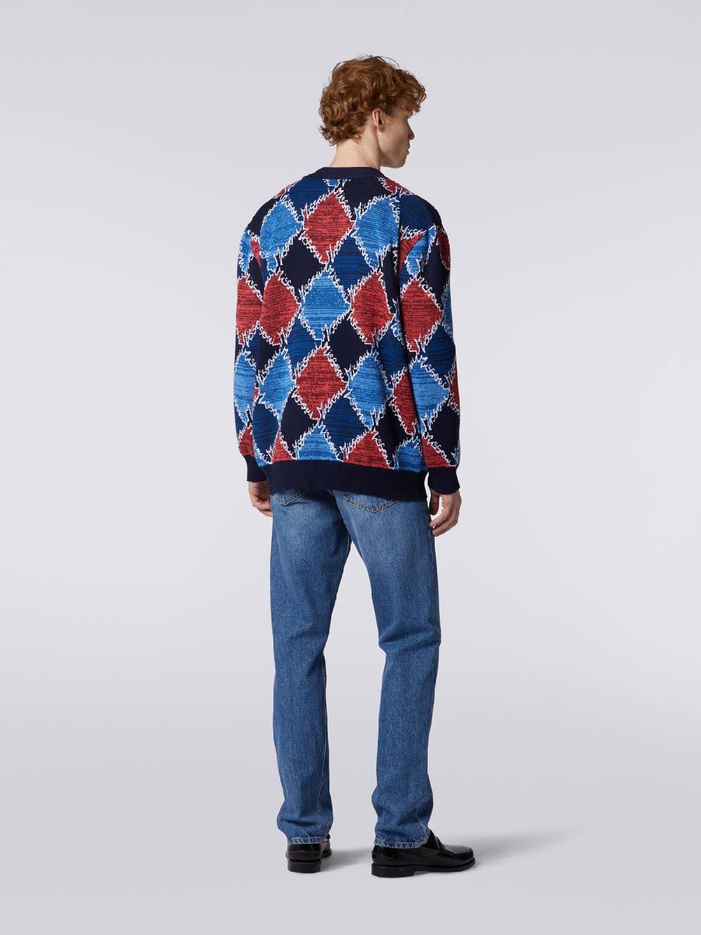 Missoni Cardigan in cotone a losanghe con scritta logo Super Saving Price