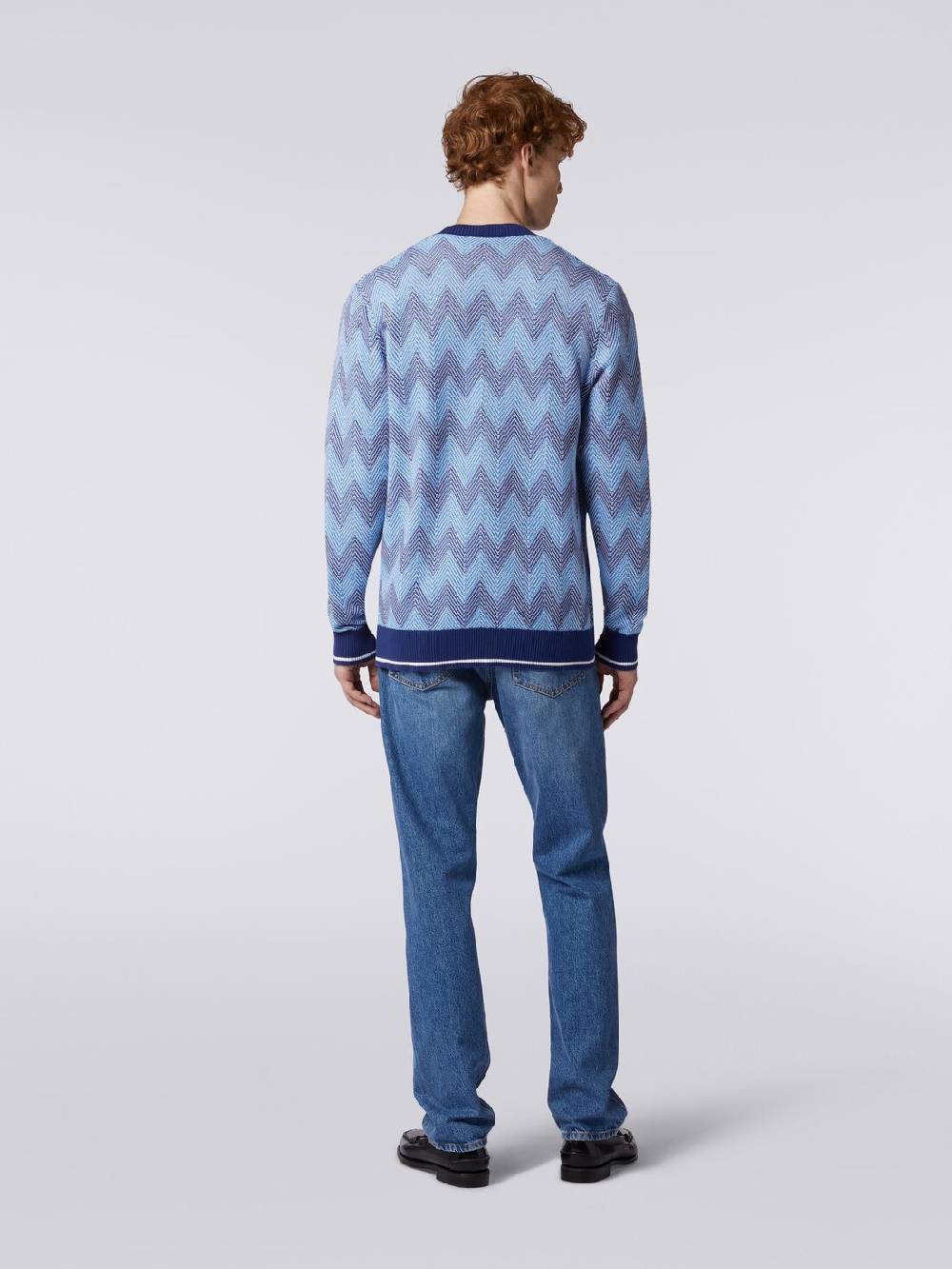 Missoni Cardigan in maglia di cotone chevron con profili a contrasto Offerta settimanale