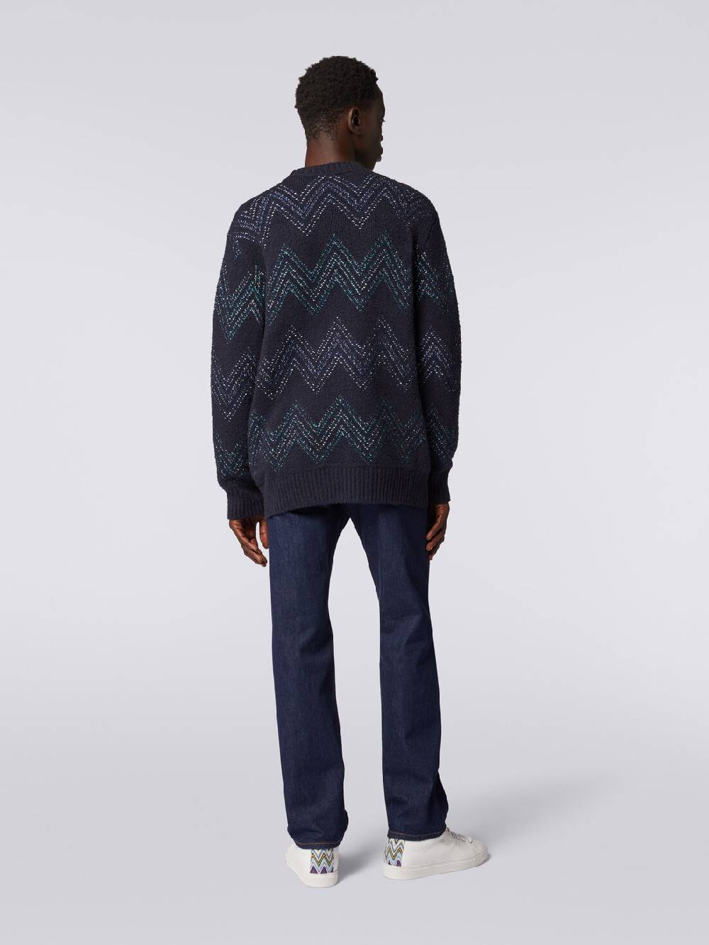 Missoni Cardigan con scollatura a V in misto cotone zig zag Rilascio limitato