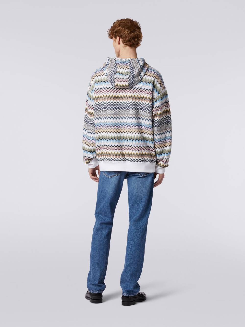 Missoni Felpa con cappuccio in cotone zig zag Latest stili