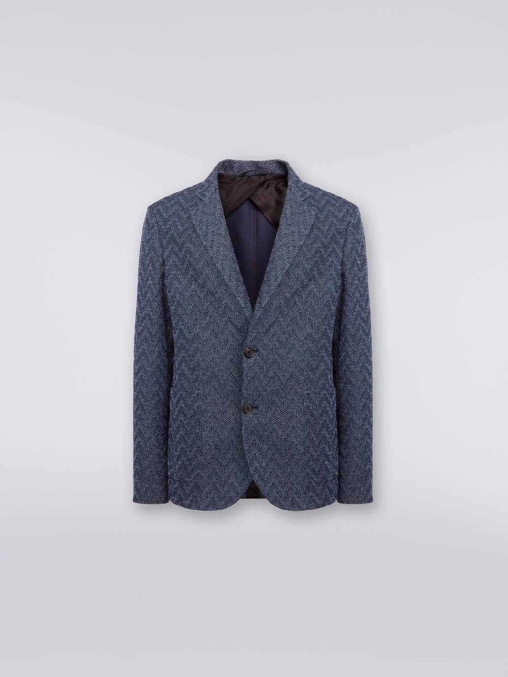 Missoni Blazer monopetto in cotone zig zag Fino al 50% di sconto