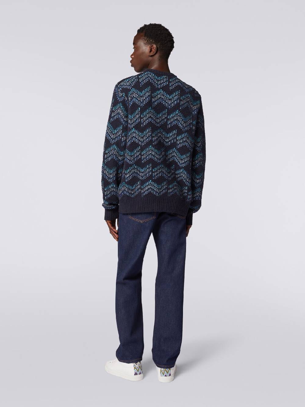 Missoni Pullover girocollo in misto cotone motivo zig zag Discount Store per i nuovi prodotti