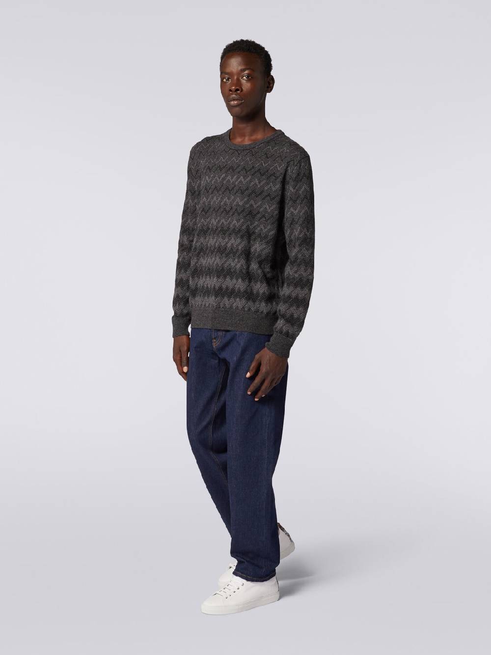 Missoni Pullover girocollo in cachemire con zig zag Solo un giorno rimasto