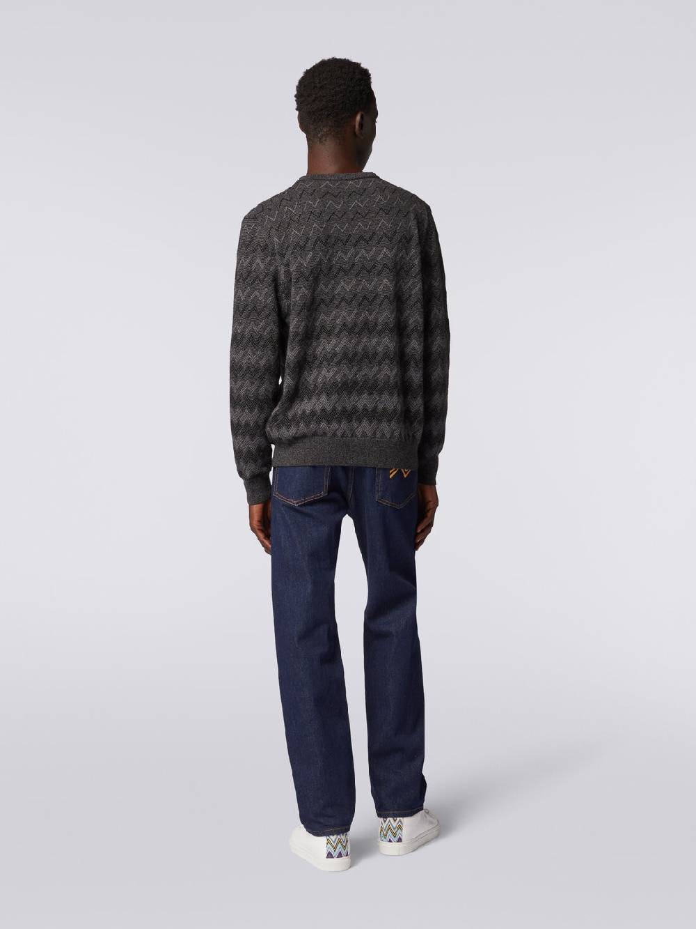 Missoni Pullover girocollo in cachemire con zig zag Solo un giorno rimasto