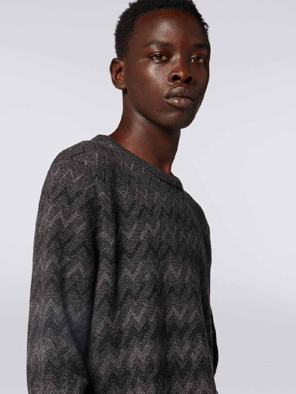 Missoni Pullover girocollo in cachemire con zig zag Solo un giorno rimasto