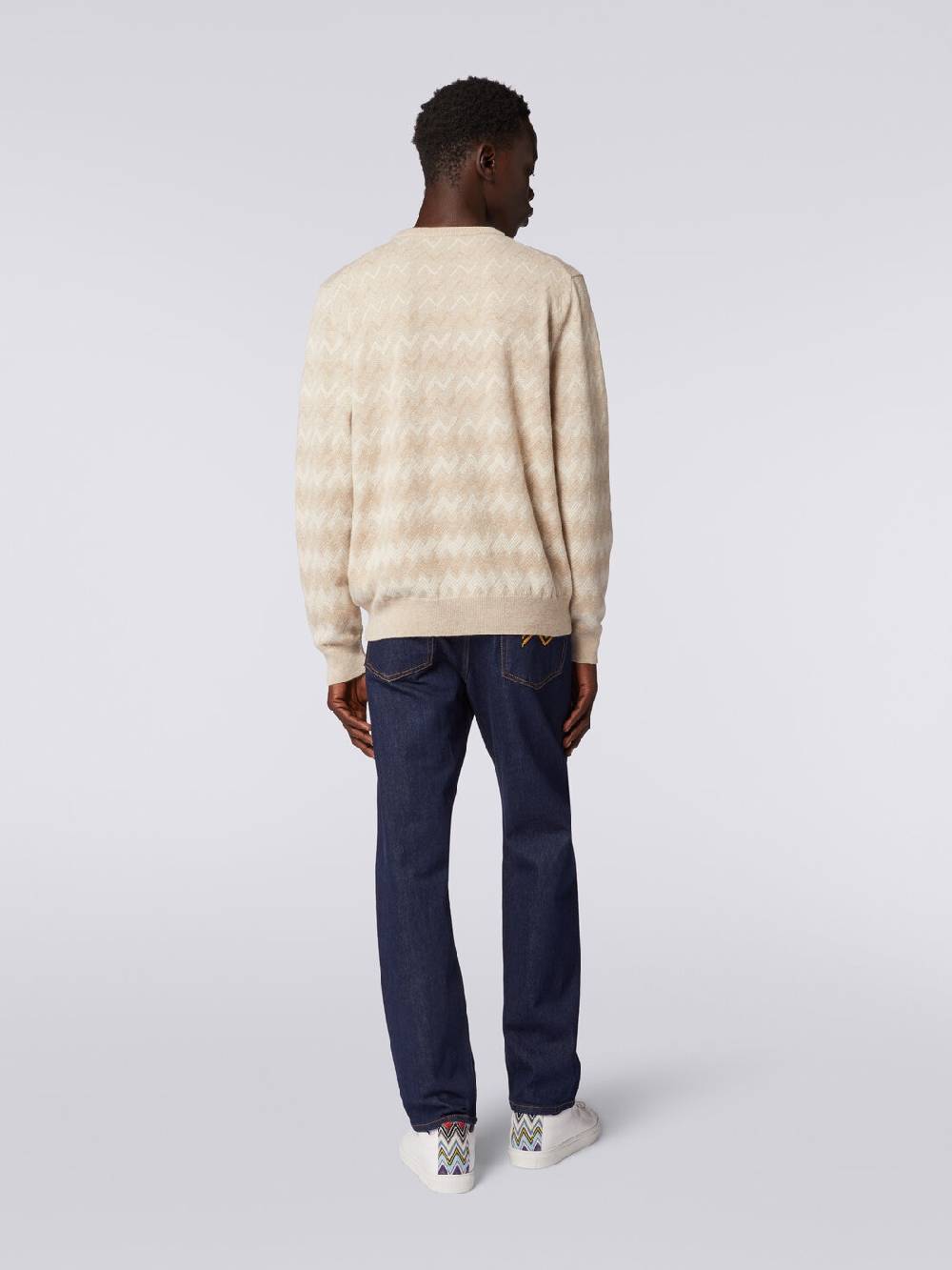 Missoni Pullover girocollo in cachemire con zig zag Super sconto