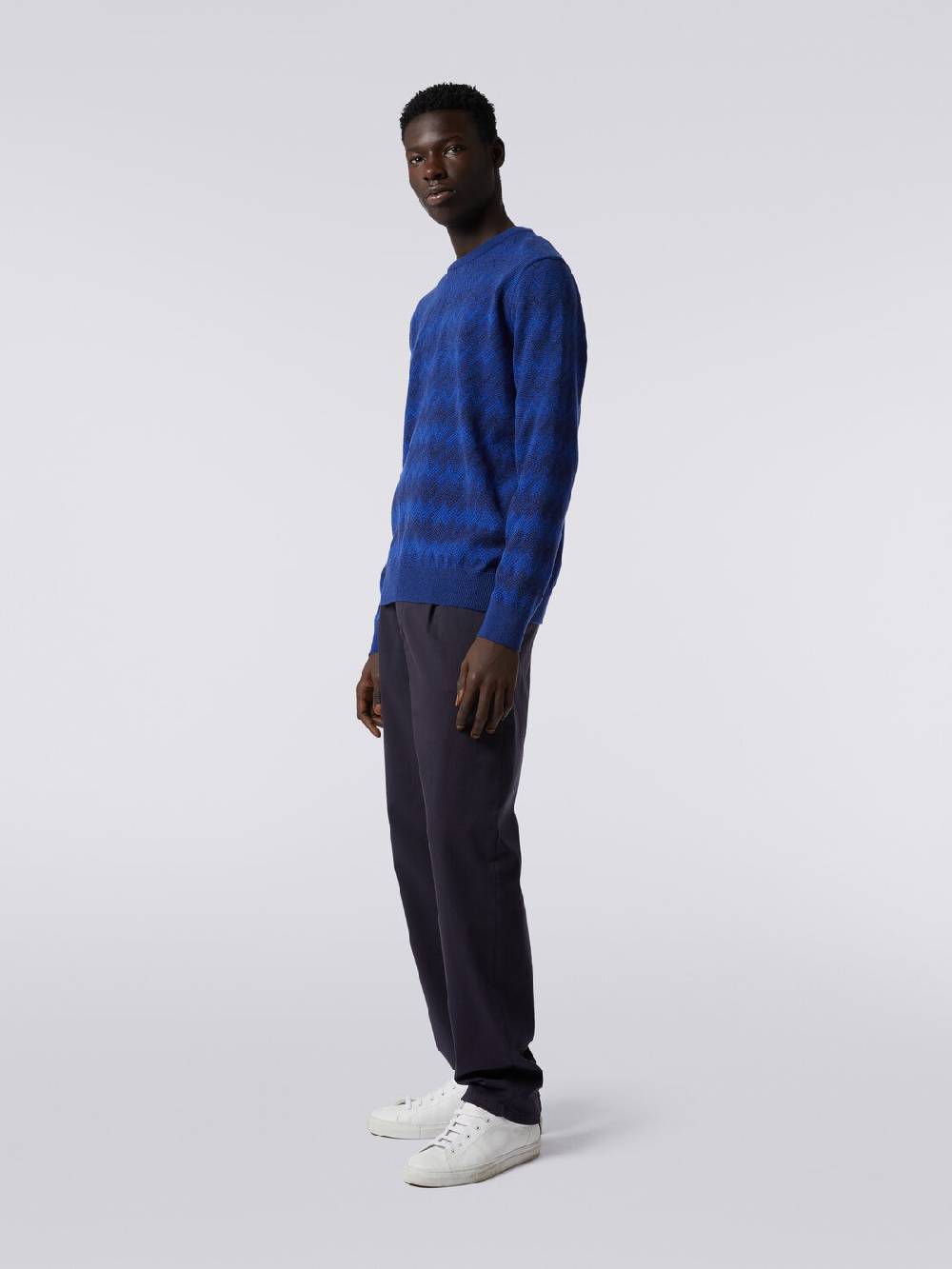 Missoni Pullover girocollo in cachemire con zig zag 50% di sconto con spedizione gratuita