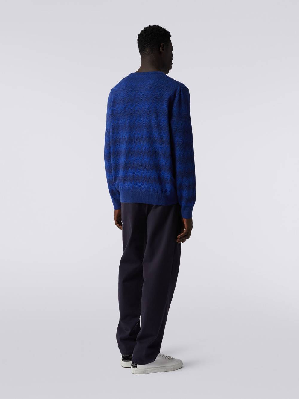 Missoni Pullover girocollo in cachemire con zig zag 50% di sconto con spedizione gratuita