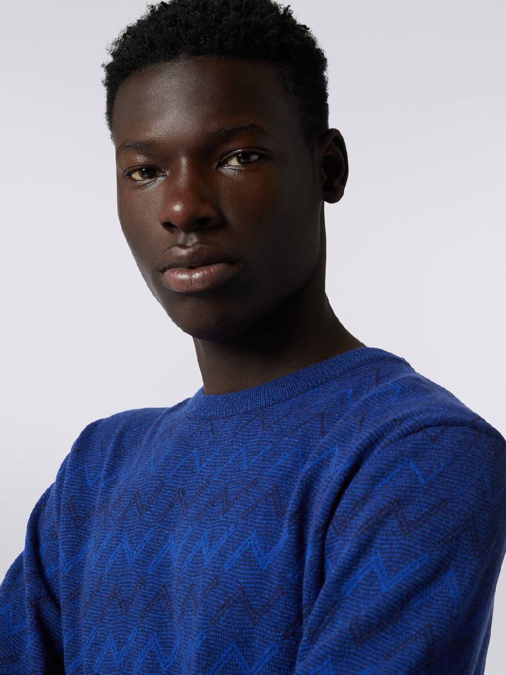 Missoni Pullover girocollo in cachemire con zig zag 50% di sconto con spedizione gratuita