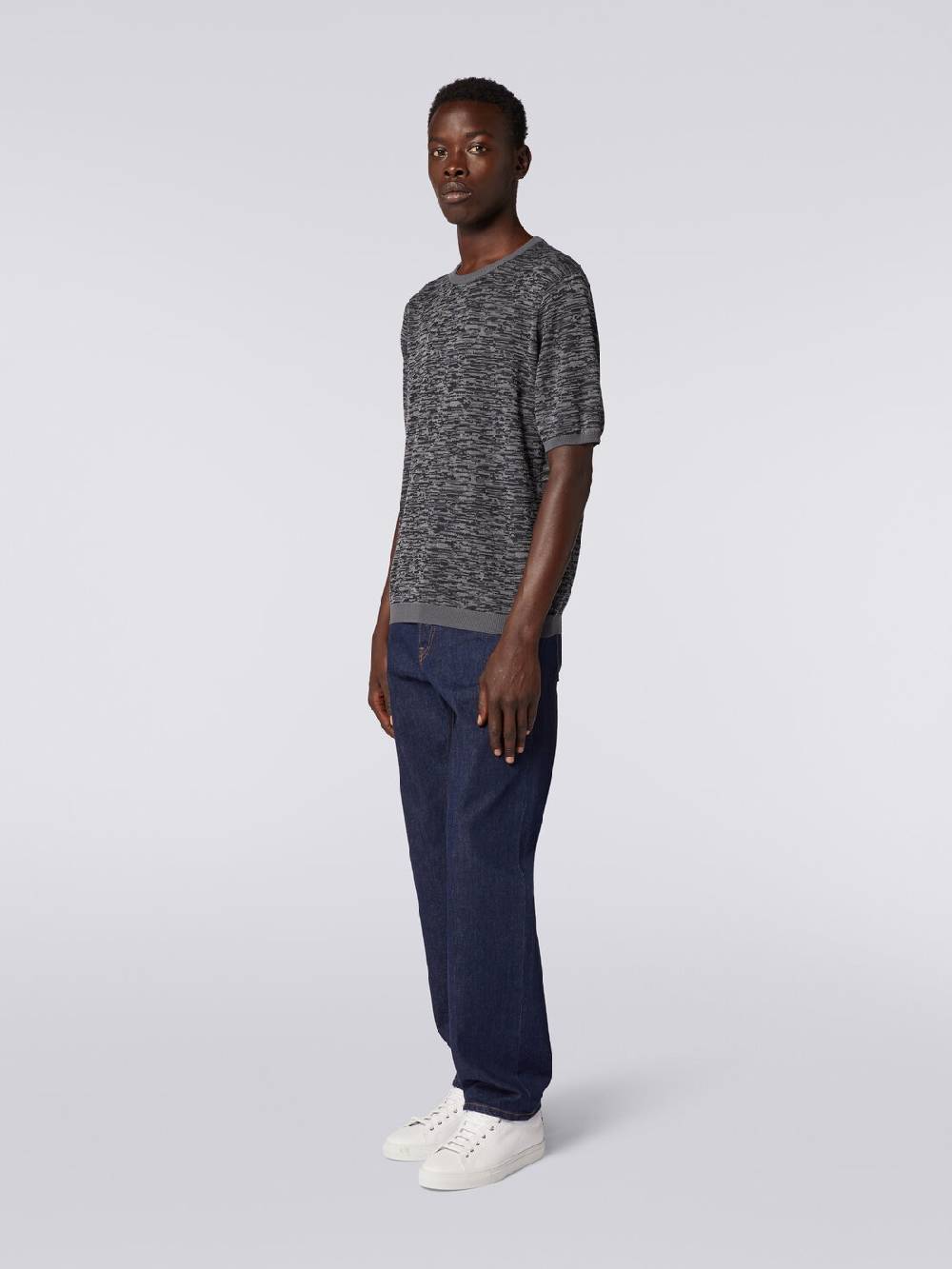 Missoni Maglia girocollo in cotone e lana fiammata Officina