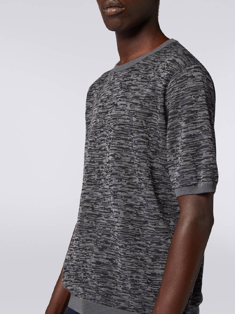 Missoni Maglia girocollo in cotone e lana fiammata Officina
