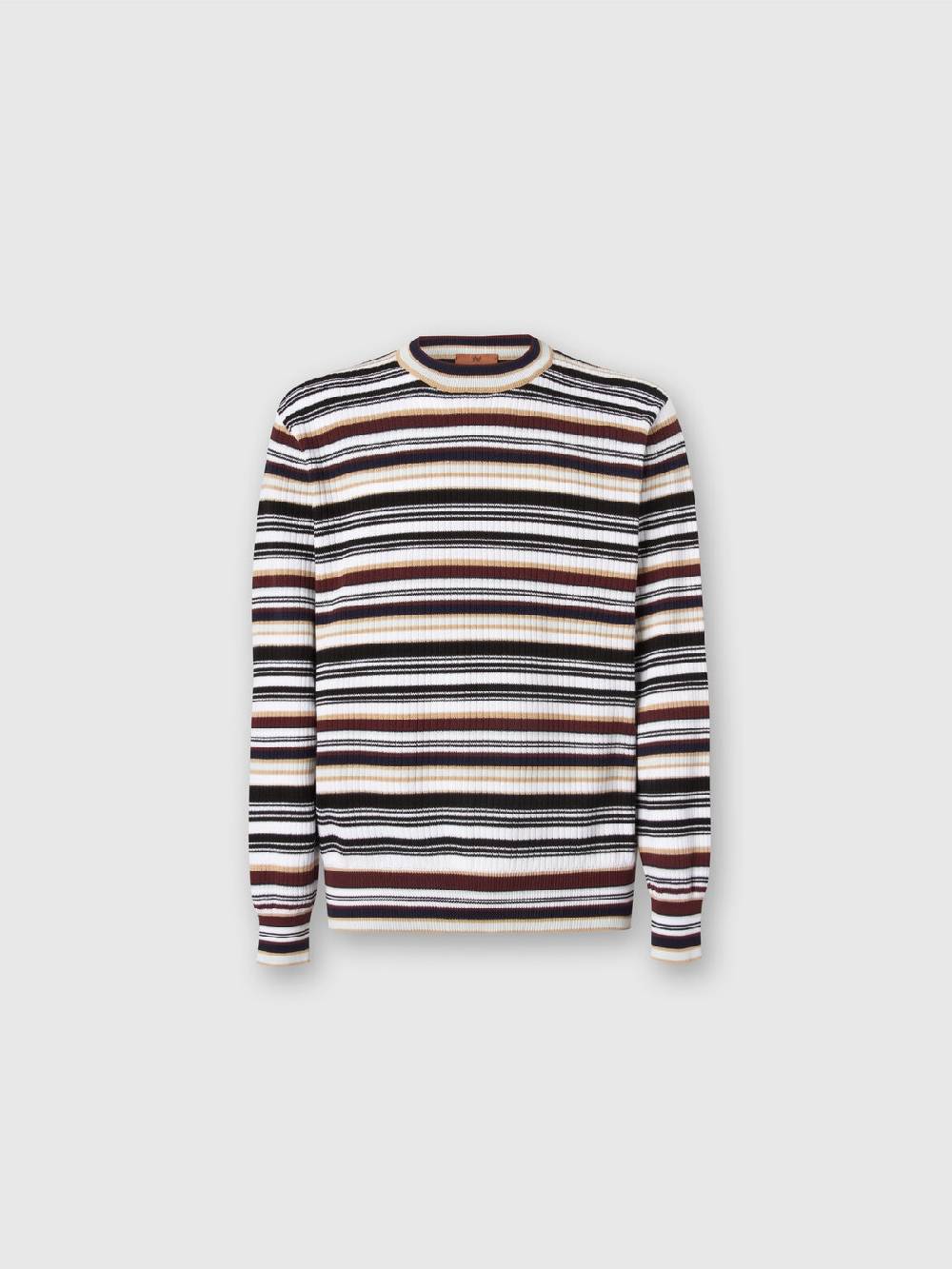 Missoni Pullover girocollo in cotone a righe Limitato a 3 giorni
