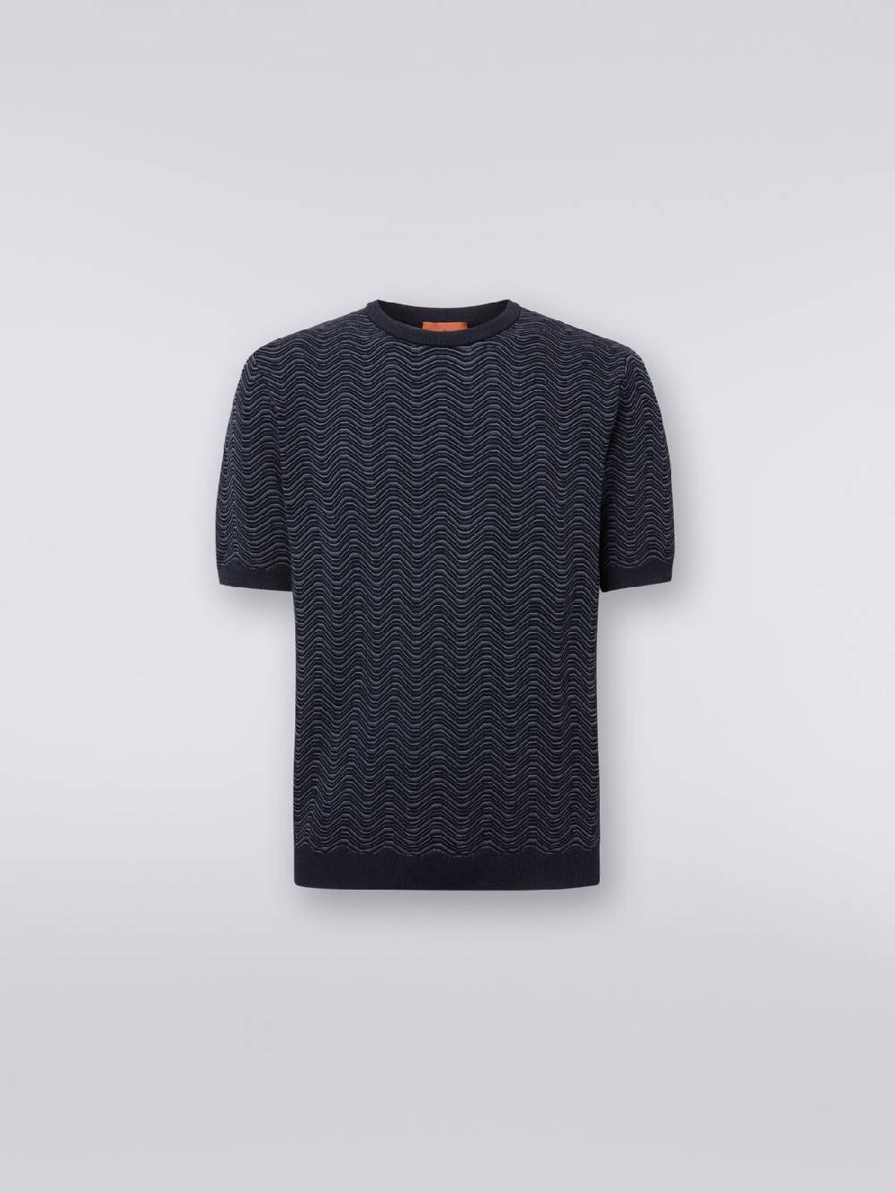 Missoni T-shirt girocollo in lana e viscosa con motivo a onde Black Friday Prezzi