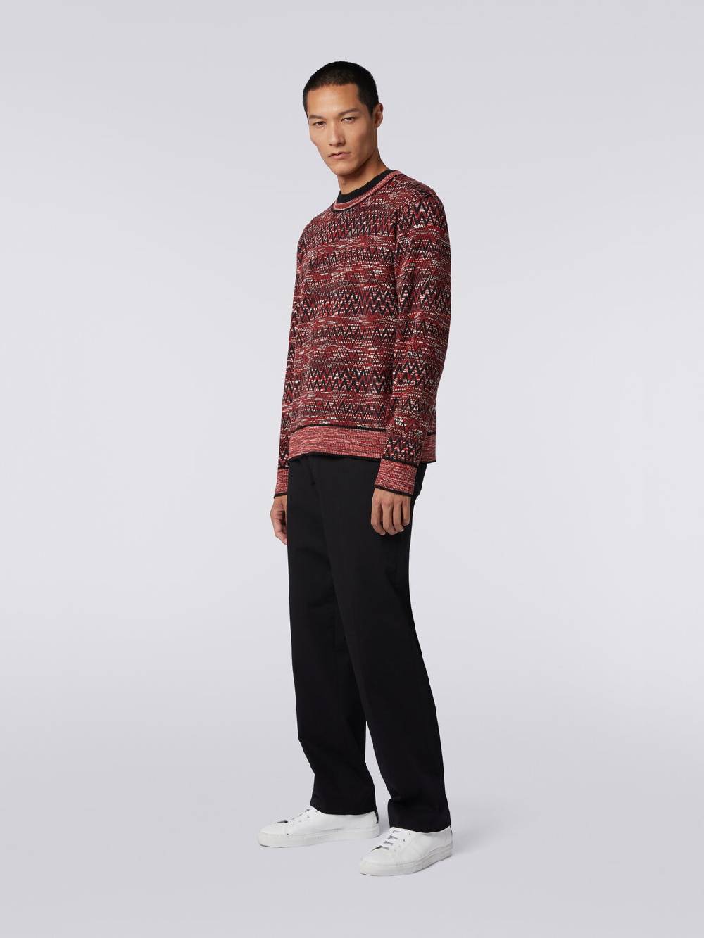 Missoni Maglia girocollo con stampa chevron fiammata In vendita