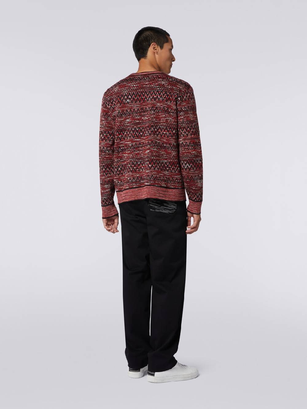Missoni Maglia girocollo con stampa chevron fiammata In vendita