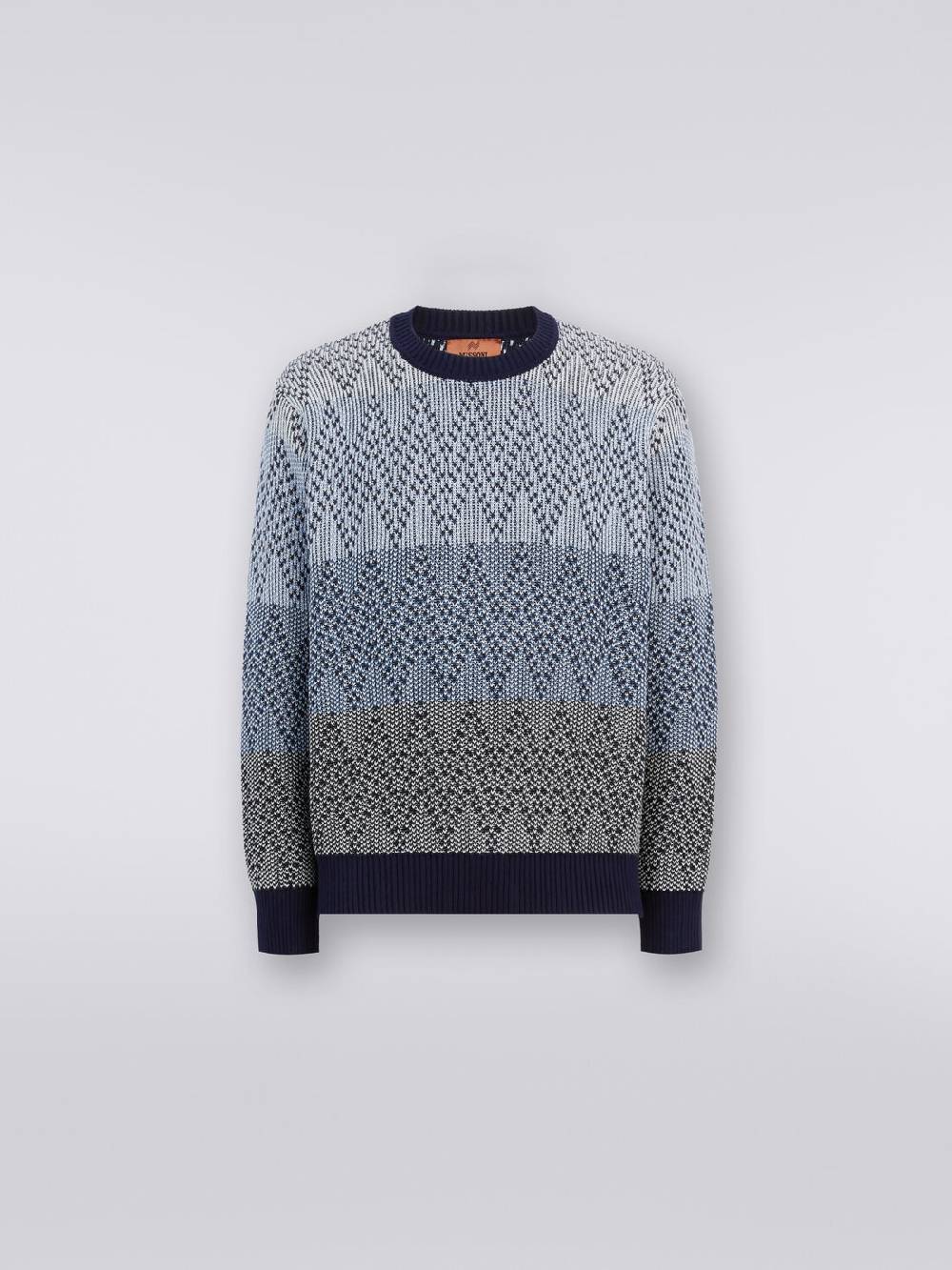 Missoni Pullover girocollo in cotone zig zag Duty-free
