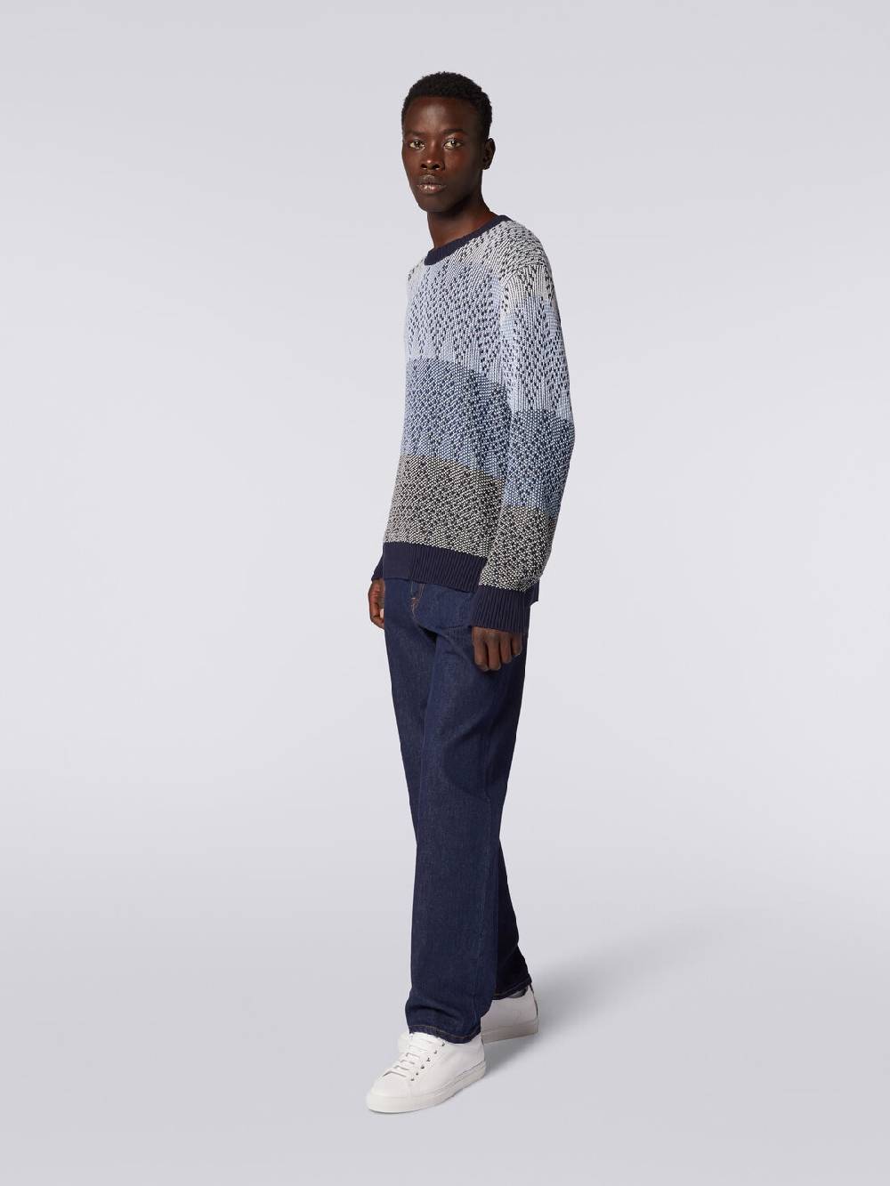 Missoni Pullover girocollo in cotone zig zag Duty-free