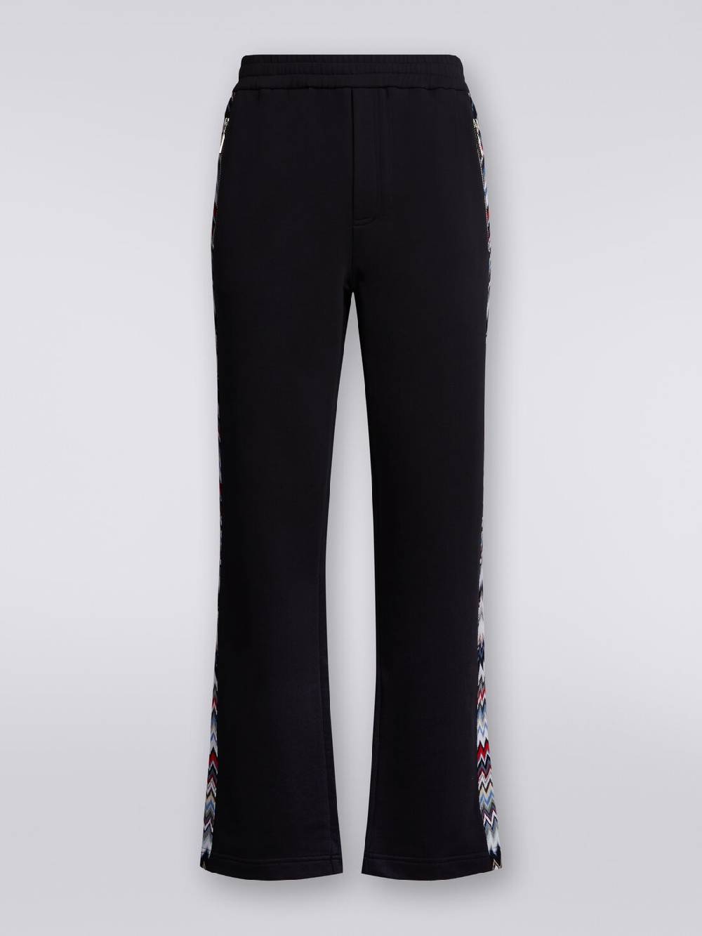 Missoni Joggers in cotone con inserti zig zag 2025