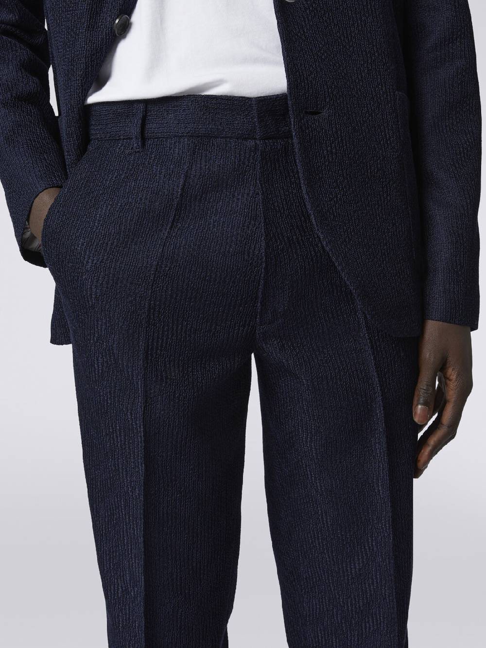 Missoni Pantaloni chino in cotone chevron In Linea