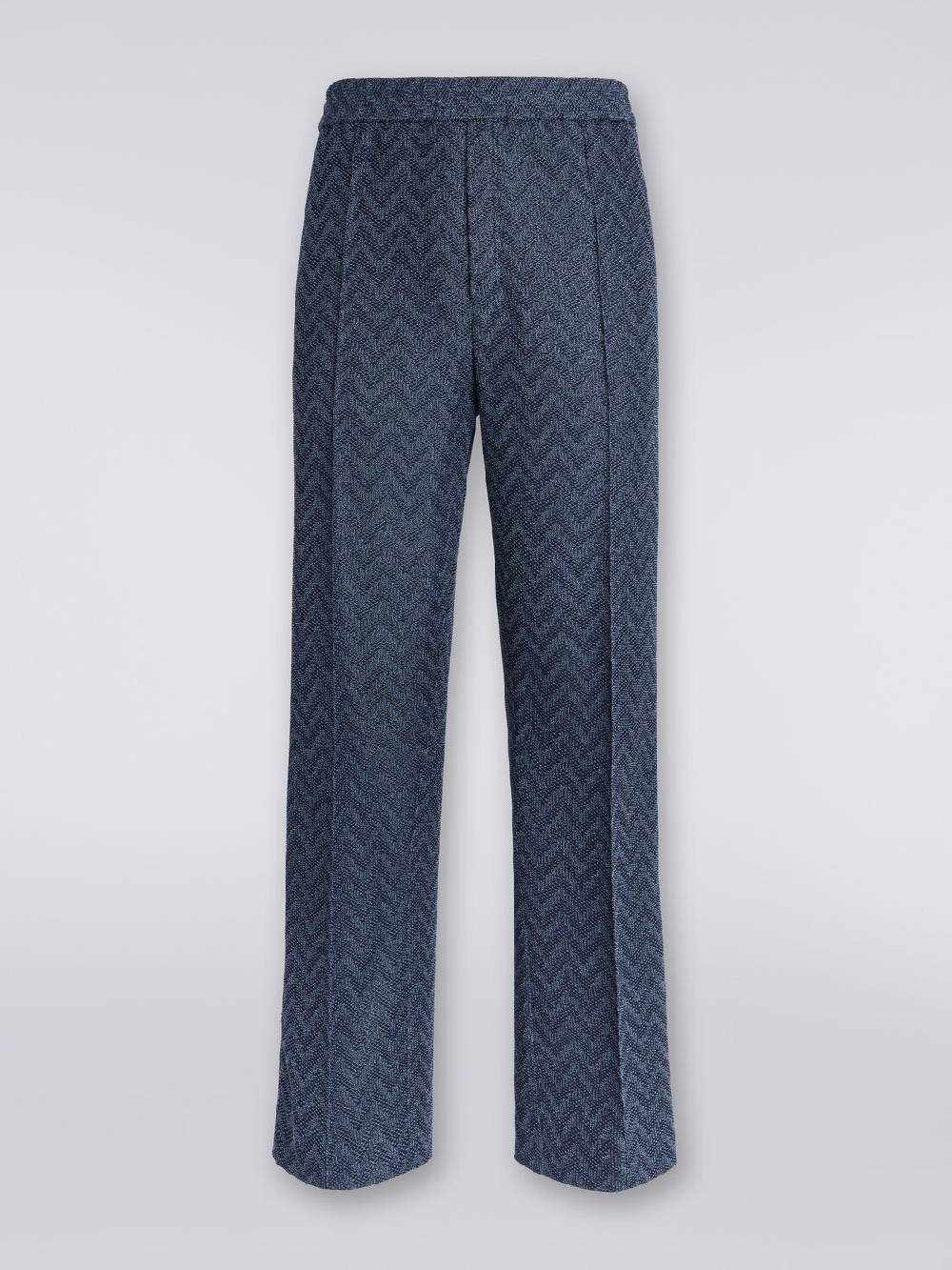 Missoni Pantaloni dritti in maglia di cotone chevron Qualità