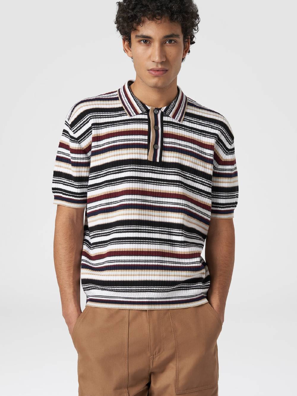 Missoni Polo in cotone a righe Pezzi Unici