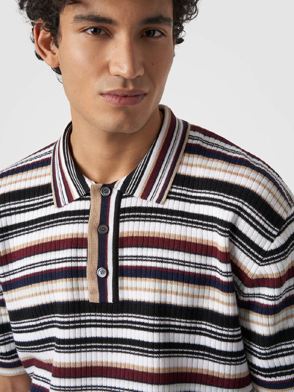 Missoni Polo in cotone a righe Pezzi Unici