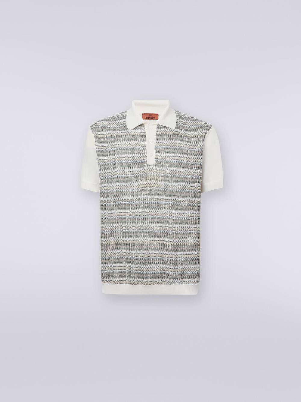 Missoni Polo a maniche corte zig zag con profili a contrasto Negozi Online