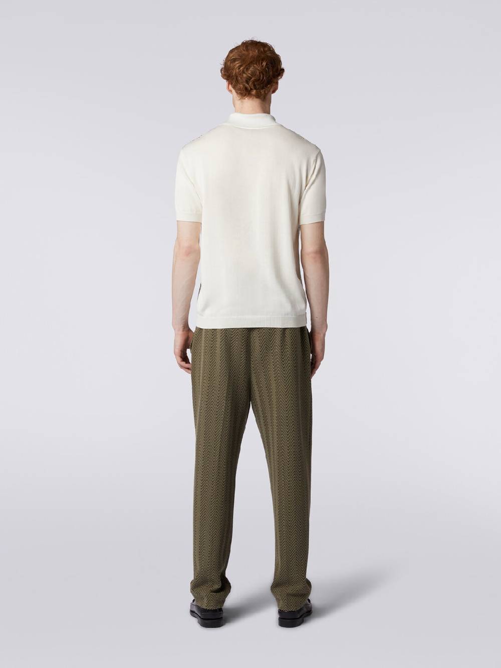 Missoni Polo a maniche corte zig zag con profili a contrasto Negozi Online