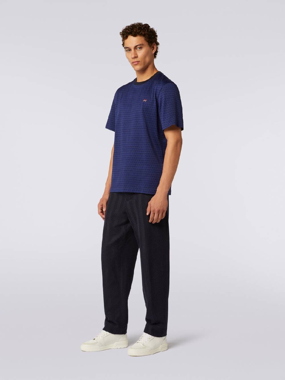 Missoni T-shirt girocollo in cotone con ricami Shopping Online