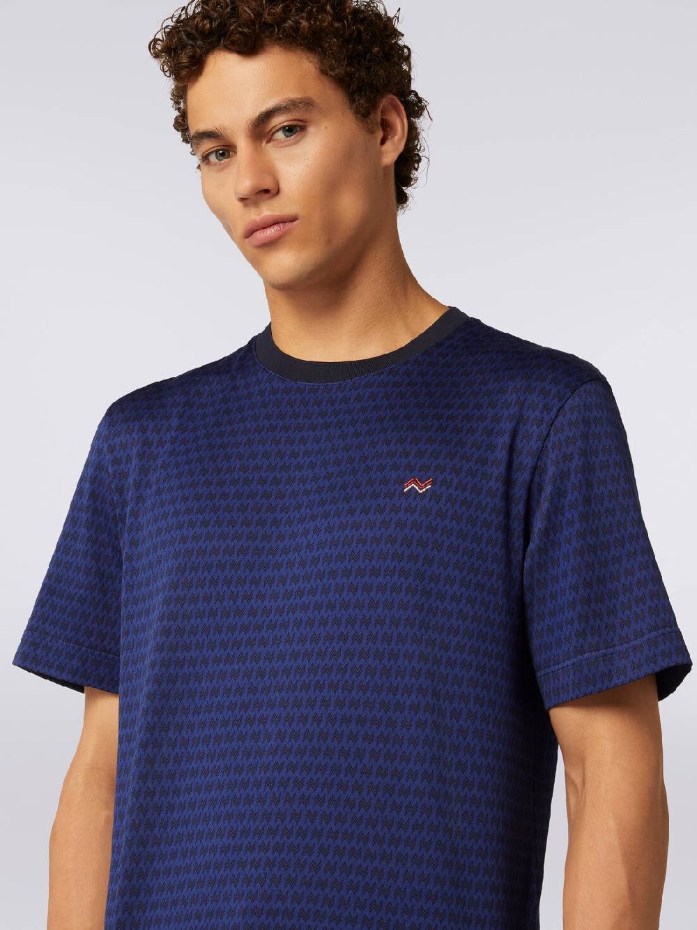 Missoni T-shirt girocollo in cotone con ricami Shopping Online