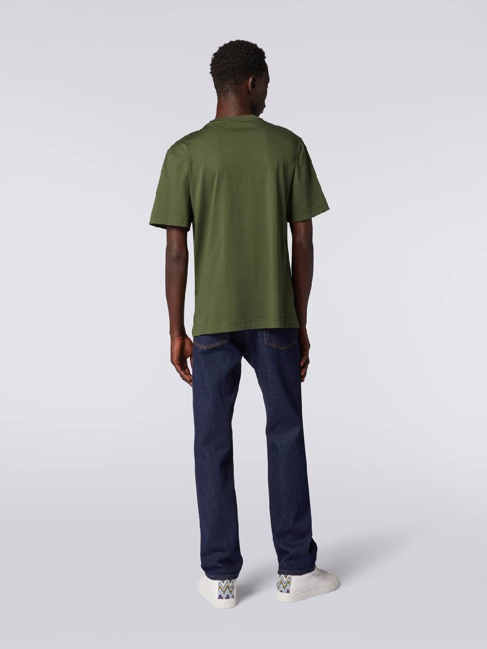 Missoni T-shirt girocollo in cotone con ricamo e logo Convenienza