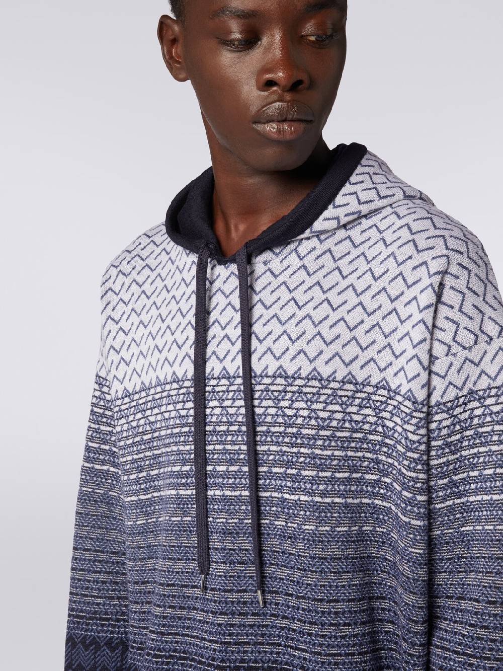 Missoni Felpa in lana e cotone con cappuccio Offerta
