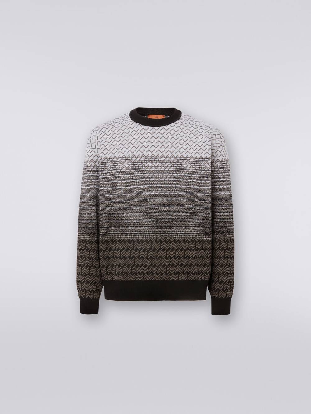Missoni Pullover girocollo in lana e cotone Economico