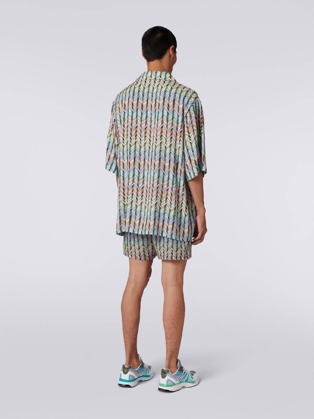 Missoni Camicia da bowling in viscosa stampata con logo Online