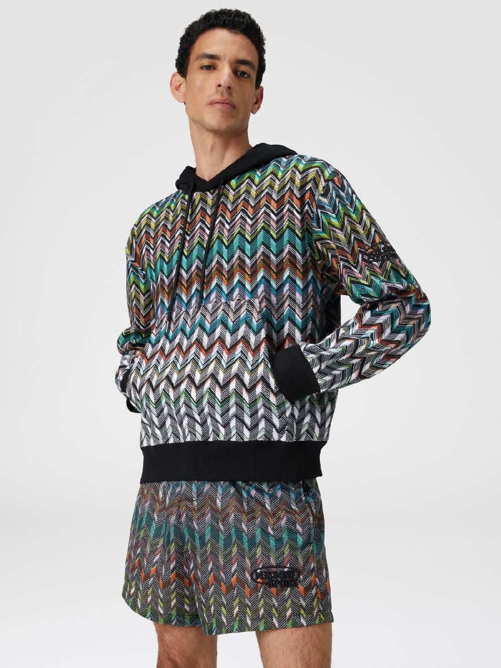 Missoni Felpa con cappuccio in maglia zig zag I Più Venduti