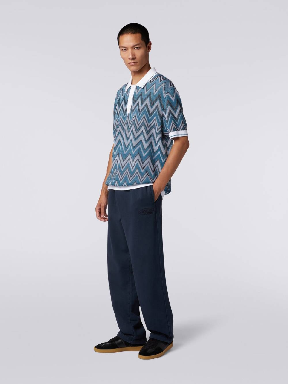 Missoni Pantaloni in felpa di cotone con logo In Saldo