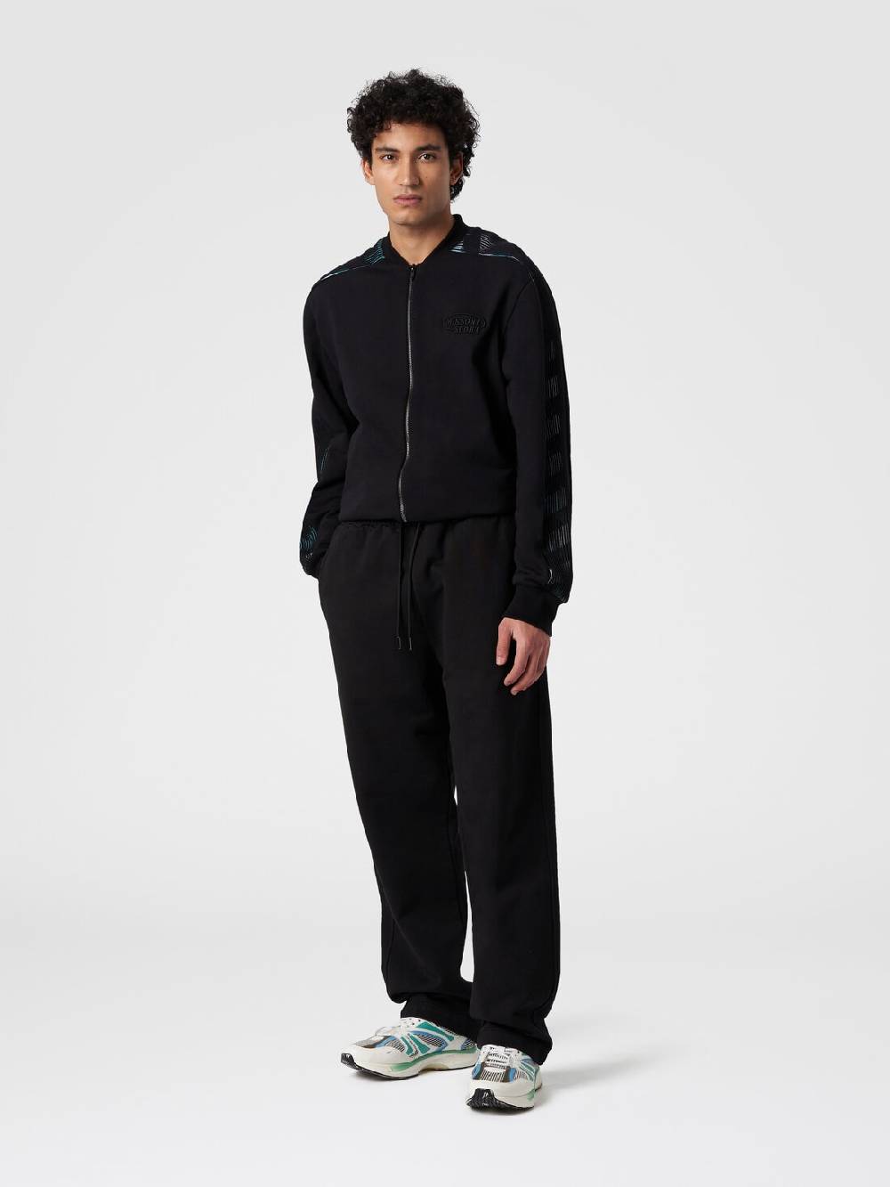 Missoni Pantaloni in felpa di cotone con logo Nuova