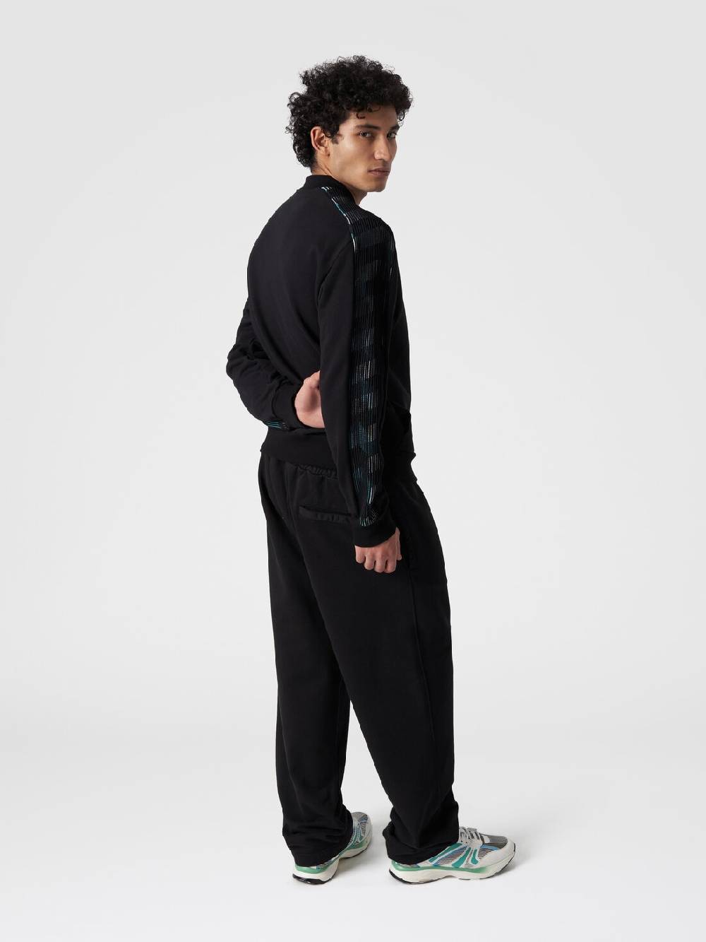 Missoni Pantaloni in felpa di cotone con logo Nuova