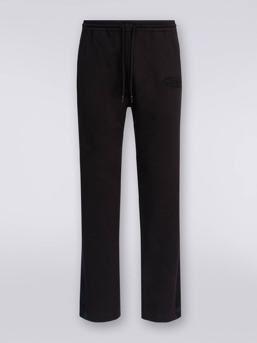 Missoni Pantaloni in felpa con logo e bande laterali in maglia Moda