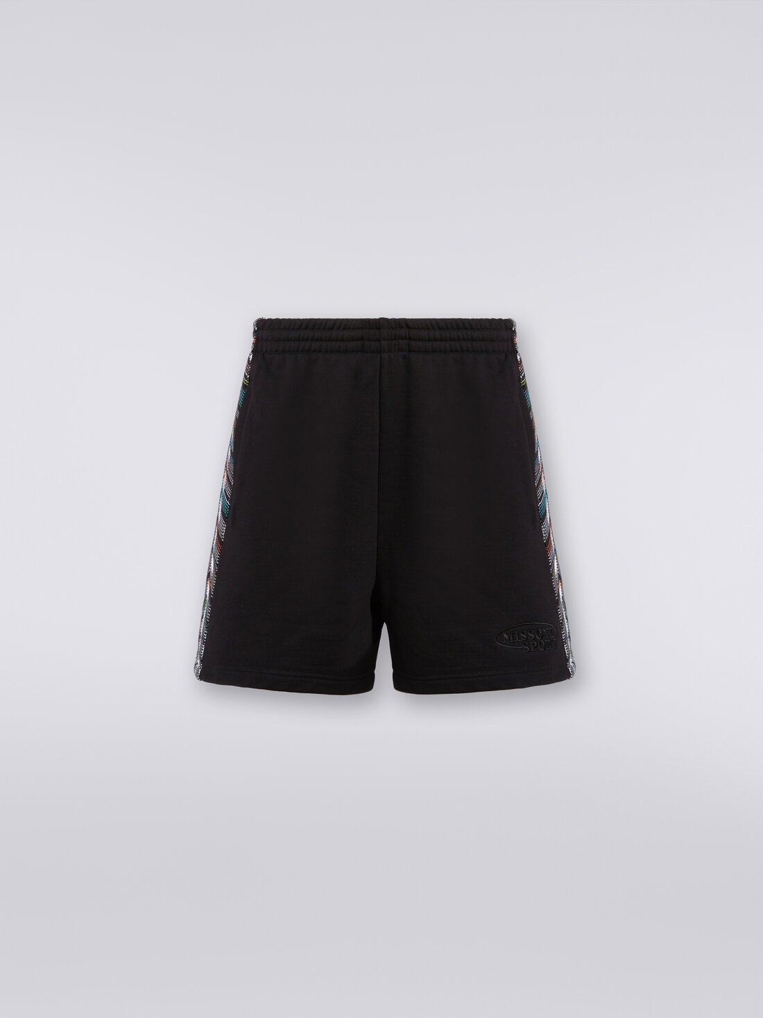 Missoni Shorts in felpa con logo e bande laterali in maglia Spedizione gratuita