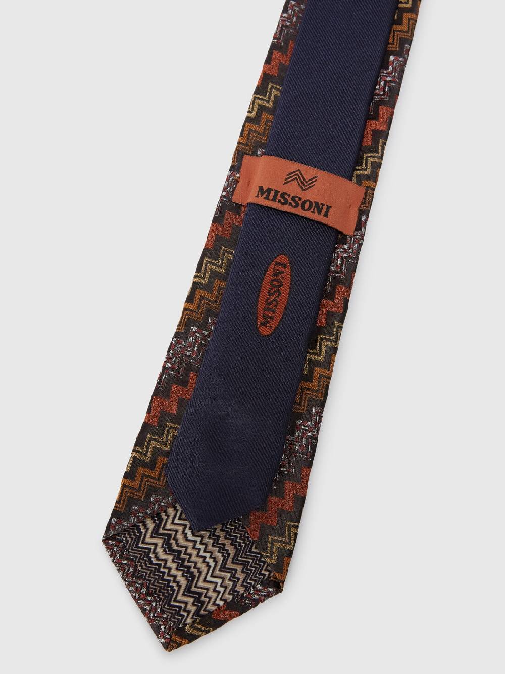 Missoni Cravatta in seta con motivo zig zag Vendite stagionali
