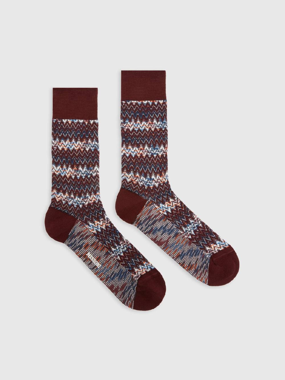Missoni Calzini corti in misto cotone chevron Black Friday