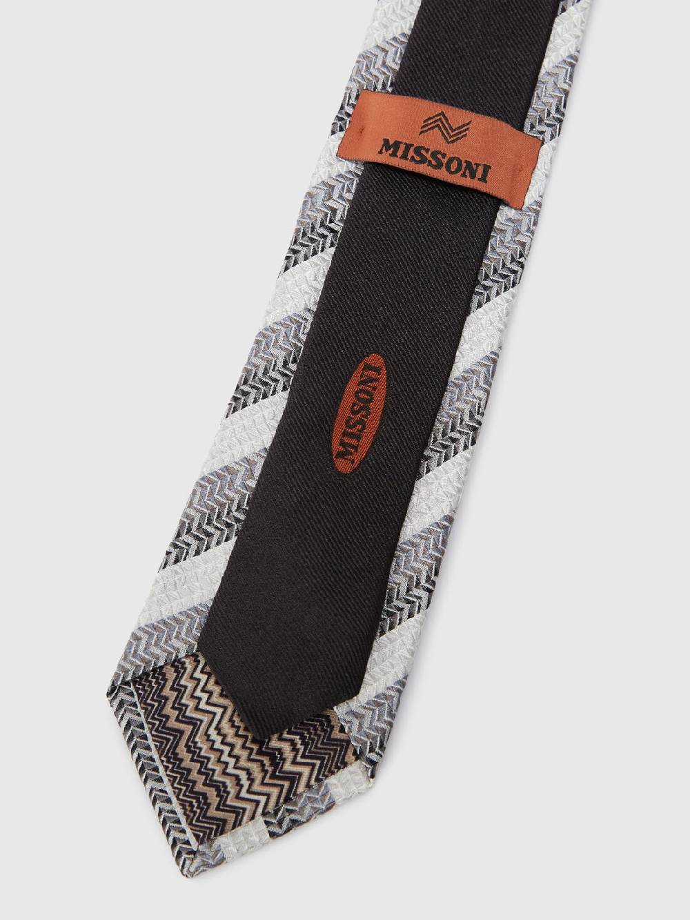 Missoni Cravatta in seta con motivo chevron Cyber Monday