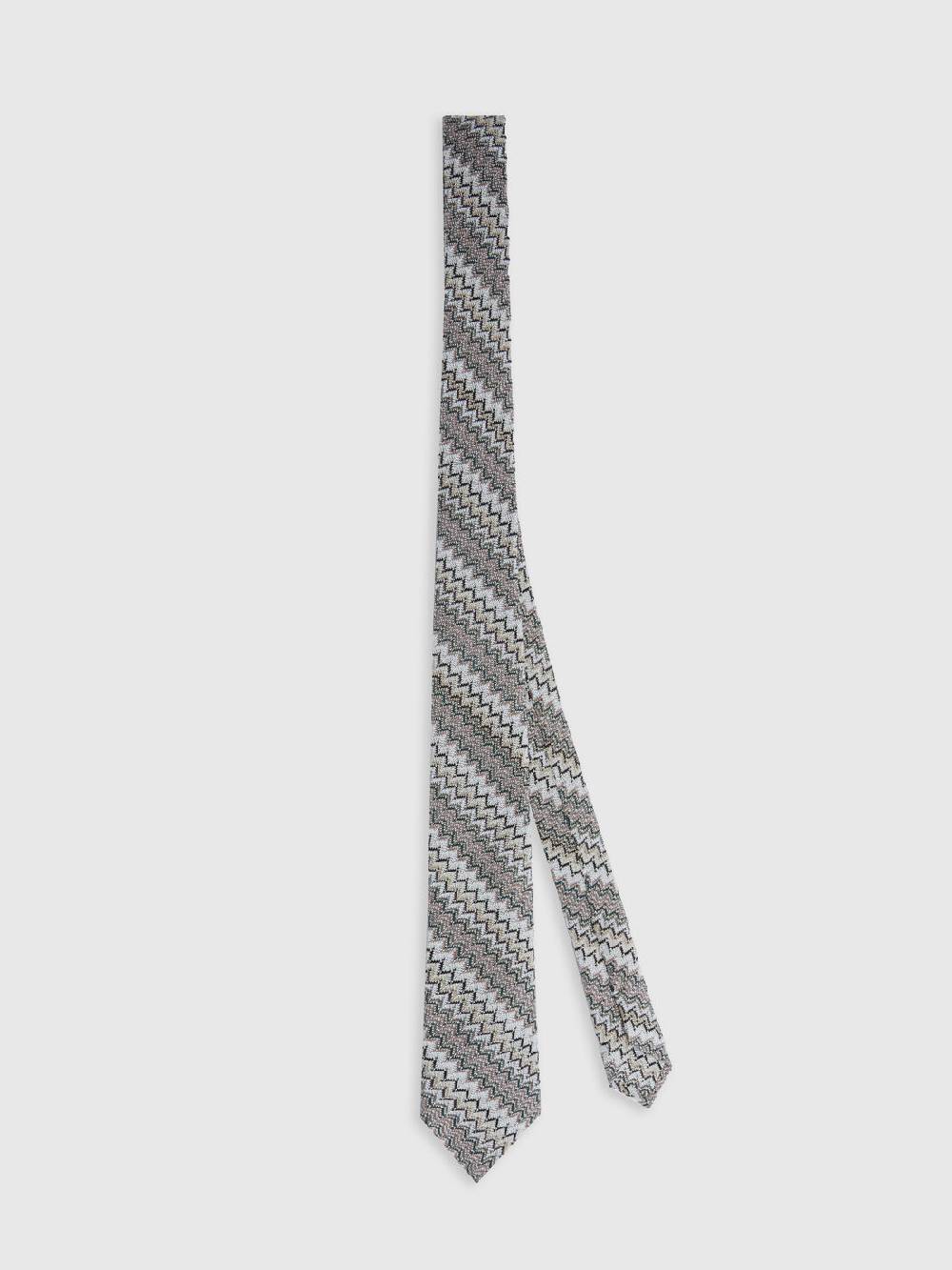 Missoni Cravatta in viscosa e cotone zig zag Offerta Pasqua